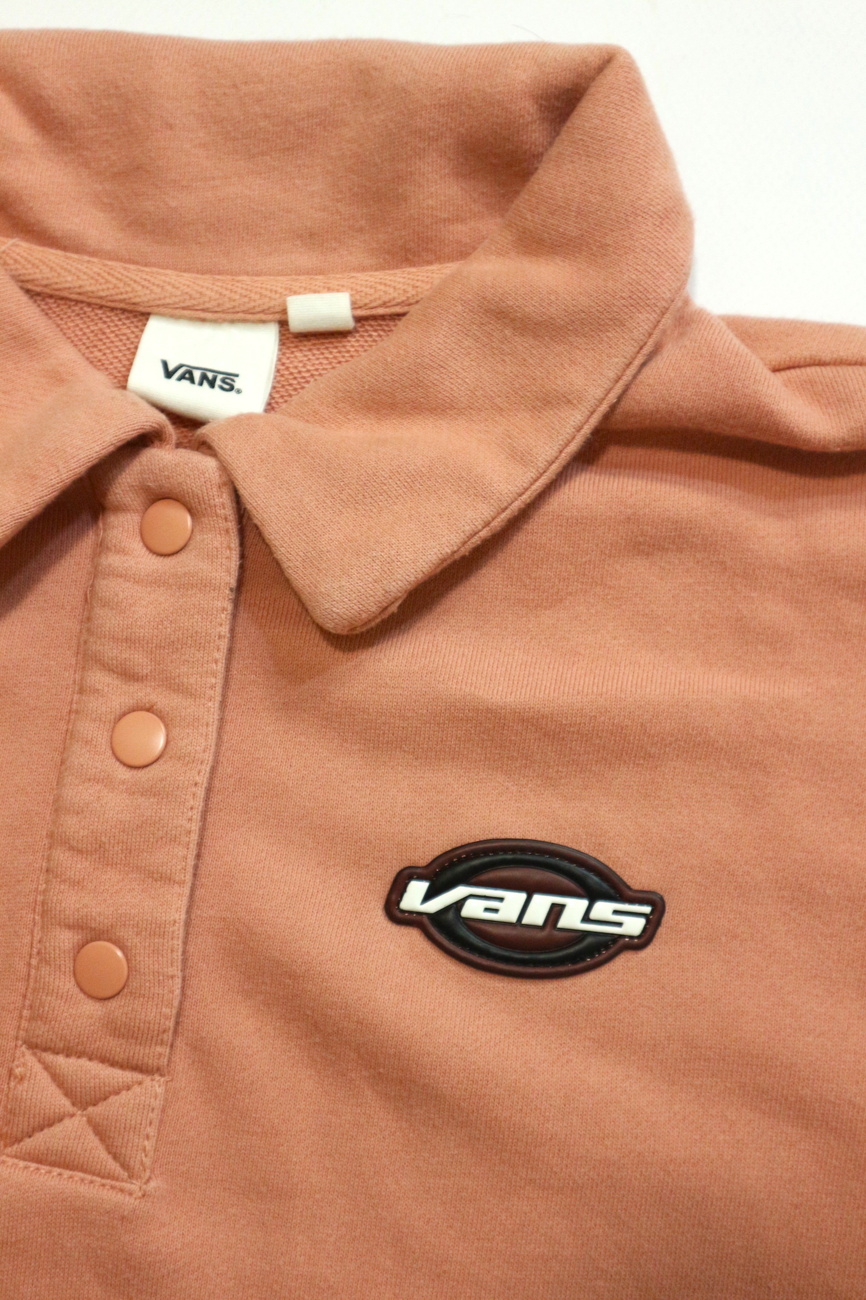 Vans Pink Leather Logo